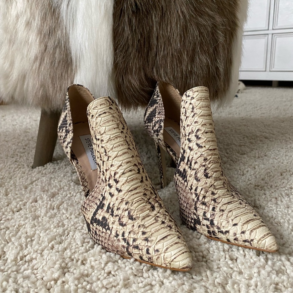 Snake skin heels